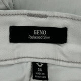True Religion Slim Jeans - 35W 30L White Cotton