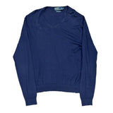 Polo By Ralph Lauren Jumper - Large Blue Cotton