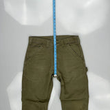 Carhartt Carpenter Trousers - 32W 30L Green Cotton