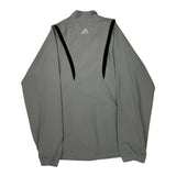 Adidas Windbreaker - Small Gray Polyester