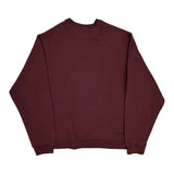 Nike Sweatshirt - 2XL Burgundy Cotton