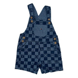 Age 12 Months Tommy Hilfiger Checked Overalls - 3XS Blue Cotton