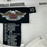 Harley Davidson Graphic Hoodie - XS White Cotton