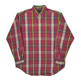 Blake Ralph Lauren Checked Shirt - Large Red Cotton