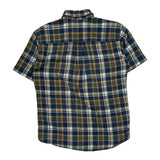 Oceanside Pendleton Checked Short Sleeve Shirt - Medium Beige Cotton