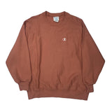 Reverse Weave Champion Sweatshirt - Large Brown Cotton