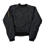 90S Southpole Ma-1 Bomber Jacket - Large Black Polyester