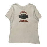 105 Years Anniversary Harley Davidson Graphic T-Shirt - XL White Cotton