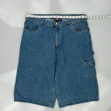 Chams Carpenter Shorts - 40W 15L Blue Cotton Blend