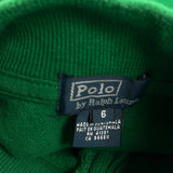 Age 6 Polo By Ralph Lauren 1/4 Zip - XS Green Cotton