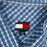 Tommy Hilfiger Checked Shirt - 2XL Blue Cotton