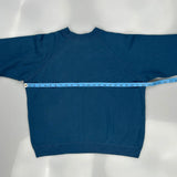 Blank Unbranded Sweatshirt - Large Blue Cotton