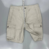 Levis Cargo Shorts - 34W 10L Beige Cotton