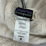 Patagonia Fleece Jacket - Medium Cream Polyester