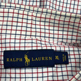 Ralph Lauren Checked Shirt - XL Blue Cotton