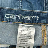 Carhartt Double Knee Carpenter Jeans - 34W 30L Blue Cotton Blend