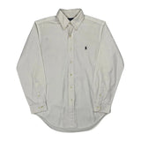 Ralph Lauren Shirt - Medium White Cotton