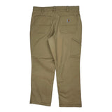 Carhartt Double Knee Carpenter Trousers - 34W 30L Beige Cotton