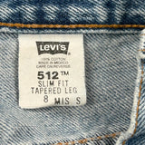 512 Levis Slim Fit Jeans - 26W UK 6 Blue Cotton