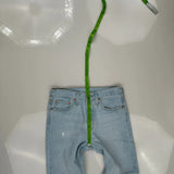 501 Levis Jeans - 30W UK 10 Light Wash Cotton