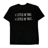 Hanes Single Stitch T-Shirt - Large Black Cotton Blend