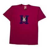 Minnie Mouse Disney Cartoon T-Shirt - Small Pink Cotton