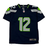 Seahawks Nike Football Football Jersey - Medium Navy Polyester