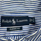 Ralph Lauren Striped Shirt - XL Blue Cotton