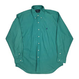Blake Ralph Lauren Shirt - Large Green Cotton