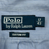 Polo By Ralph Lauren Striped Shirt - XL Blue Cotton