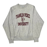 Reverse Weave Champion Franklin Pierce University Sweatshirt - Small Gray Cotton