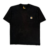 Carhartt T-Shirt - Medium Black Cotton