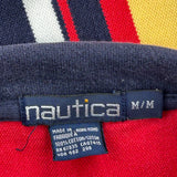Nautica Striped Polo Shirt - Medium Multicoloured Cotton
