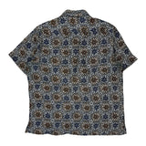 Tasso Elba Floral Hawaiian Shirt - Large Multicoloured Linen