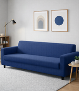 Anyseat 3-Seater Sofa Cover – Plain Royal Blue Style Slipcover for Living Room Chair Protection