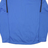 NIKE Mens Blue Jacket M Polyester Blend Plain Sports Zip Activewear