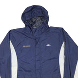 UMBRO Mens Navy & White Pro Training Zip Jacket XL Polyester Blend Sportswear