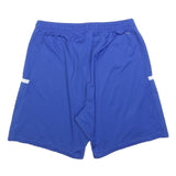 ADIDAS Mens Shorts Blue Football XL W32 Sports Polyester Athletic