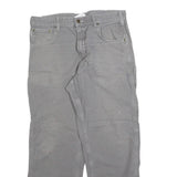 CARHARTT Mens Cotton Blend Loose Grey Trousers W34 L30 Workwear Utility Zip