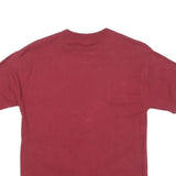 Womens Red Graphic T-Shirt S Short Sleeve Crew Neck Stars Shine