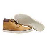 LACOSTE Chukka Boots Orange Leather Mens UK 10.5