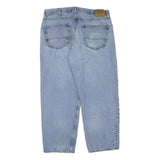 LEVI'S Womens Jeans Blue Regular Straight Denim Light W38 L30 Classic Zip