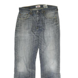 LEVI'S 501 Mens Jeans Blue Regular Straight Denim Medium W32 L30 Classic Fit Zip