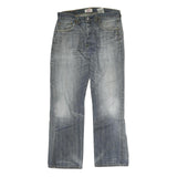 LEVI'S 501 Mens Jeans Blue Regular Straight Denim Medium W32 L30 Classic Fit Zip