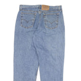 LEVI'S 560 Womens Jeans Blue Loose Straight Denim Medium W35 L31 Classic Fit Zip