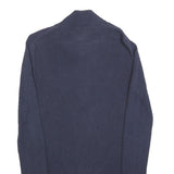 TOMMY HILFIGER Womens Navy Blue Plain Pullover Crew Neck Basic Knit S Cotton