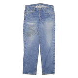 CARHARTT Mens Relaxed Blue Denim Jeans W38 L34 Zip Closure Classic Pockets