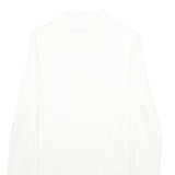 ONLY Womens White Plain Jumper Crew Neck Basic Knit S Soft Lightweight Acrylic