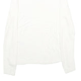 ONLY Womens White Plain Jumper Crew Neck Basic Knit S Soft Lightweight Acrylic