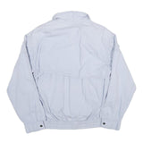 CLAY FERRY Mens Light Blue Cotton Blend Zip Jacket L Casual Outerwear